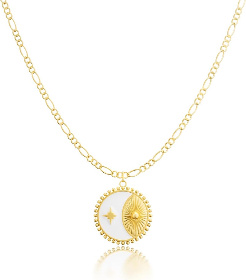 Funsanny Store Lariat Necklaces for Women - Dainty Long Necklace Trendy 14K Gold Plated Hypoallergenic Layered Long Y-Shape Sunburst CZ T-Bar Pendant Drop Chain Necklace Set for Women Non Tarinsh Jewelry - Image 1